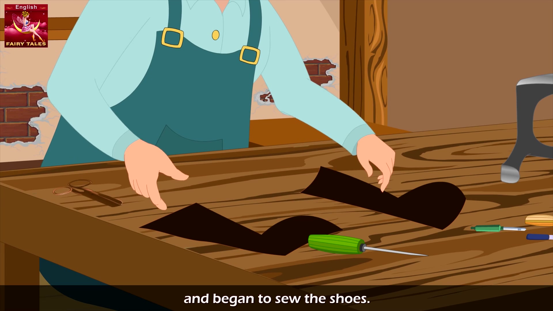 322. Elves And The Shoe Maker in English